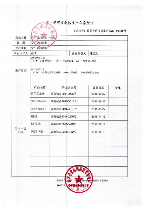 生產備案憑證